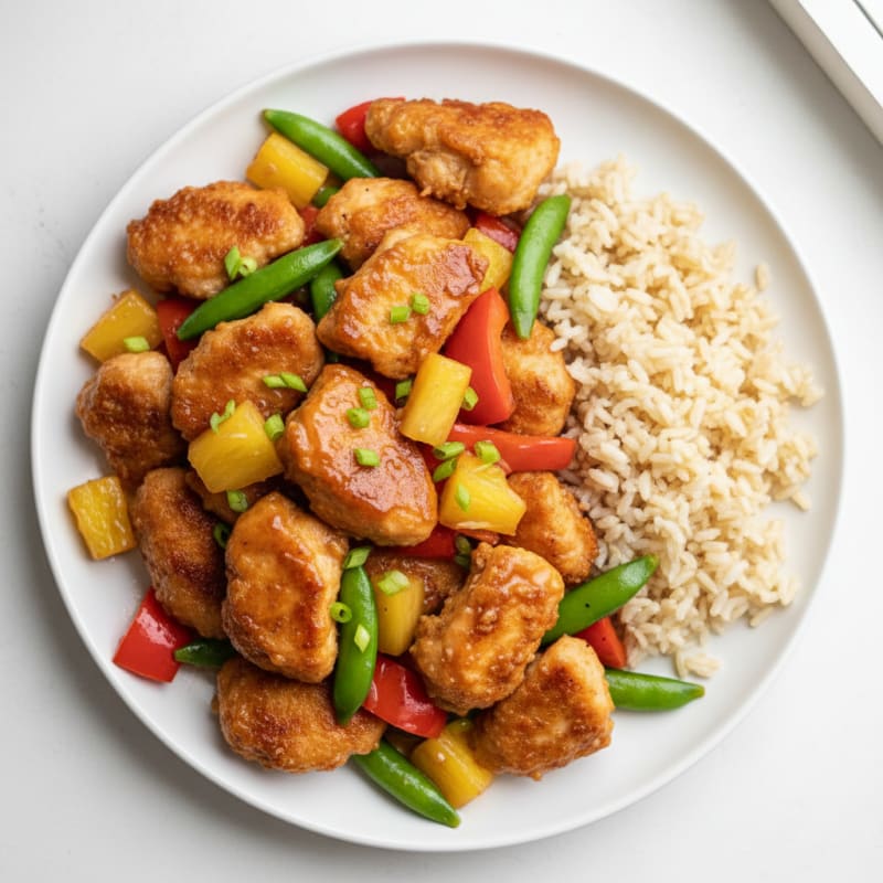 Crispy Sweet and Sour Chicken Stir-Fry
