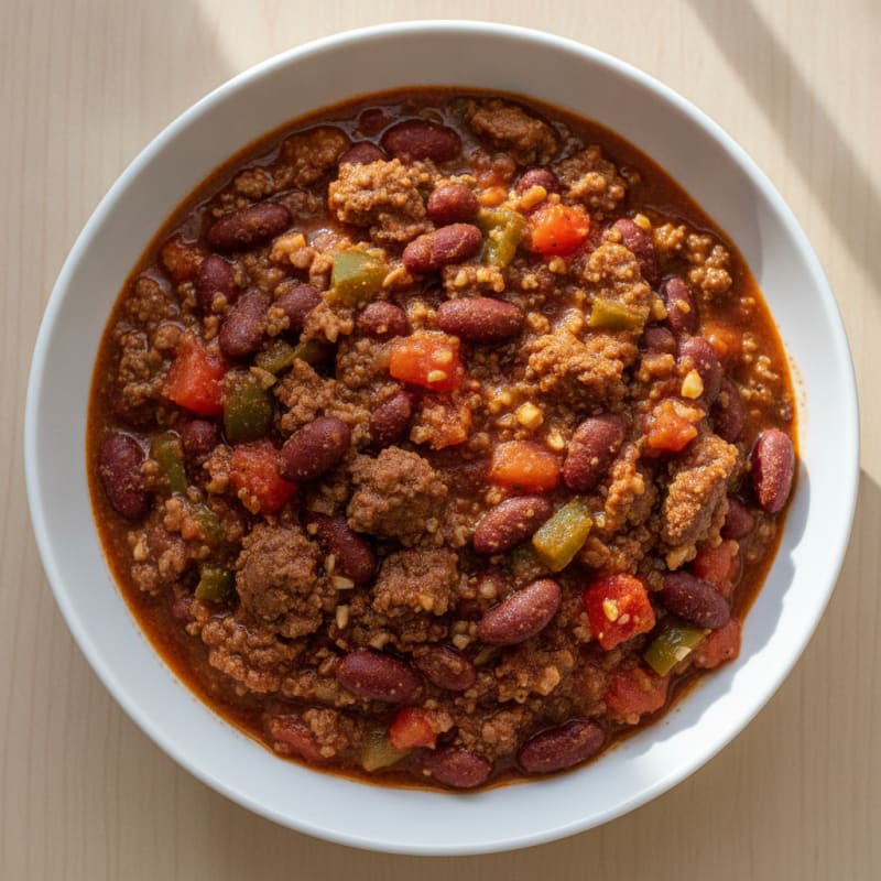 Hearty Beef Chili with Kidney Beans
