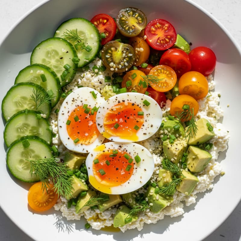 Savory Herb Cottage Cheese Bowl