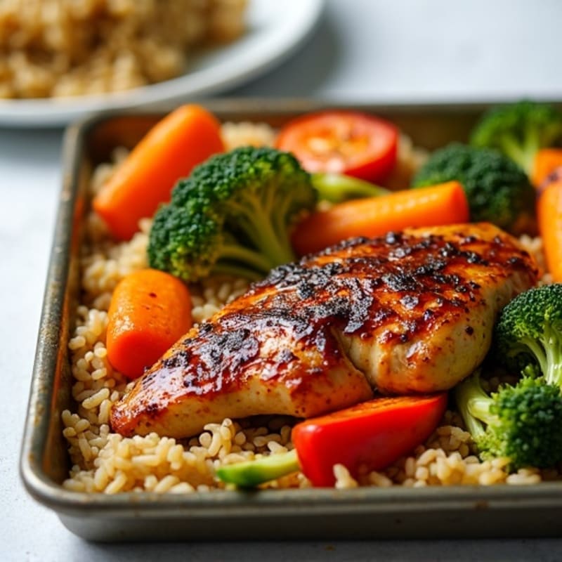 Sheet Pan Teriyaki Chicken with Roasted Vegetables