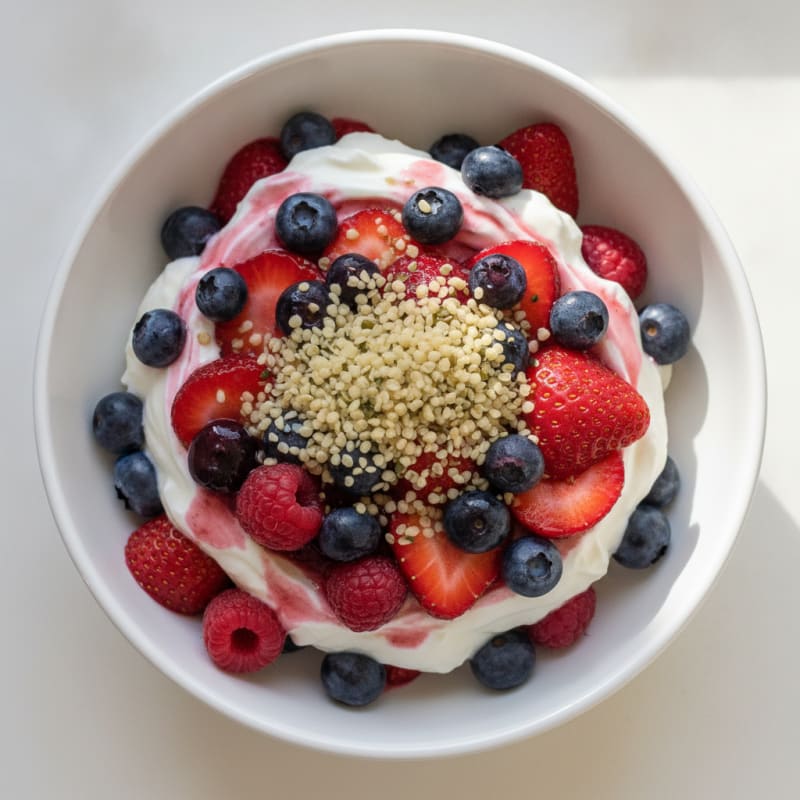 Creamy Greek Yogurt Protein Parfait with Berries