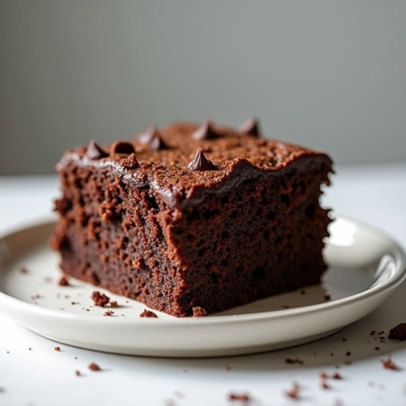 Protein-Rich Dark Chocolate Zucchini Cake