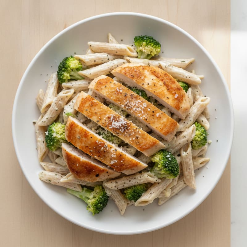 Garlic Parmesan Chicken Alfredo Pasta