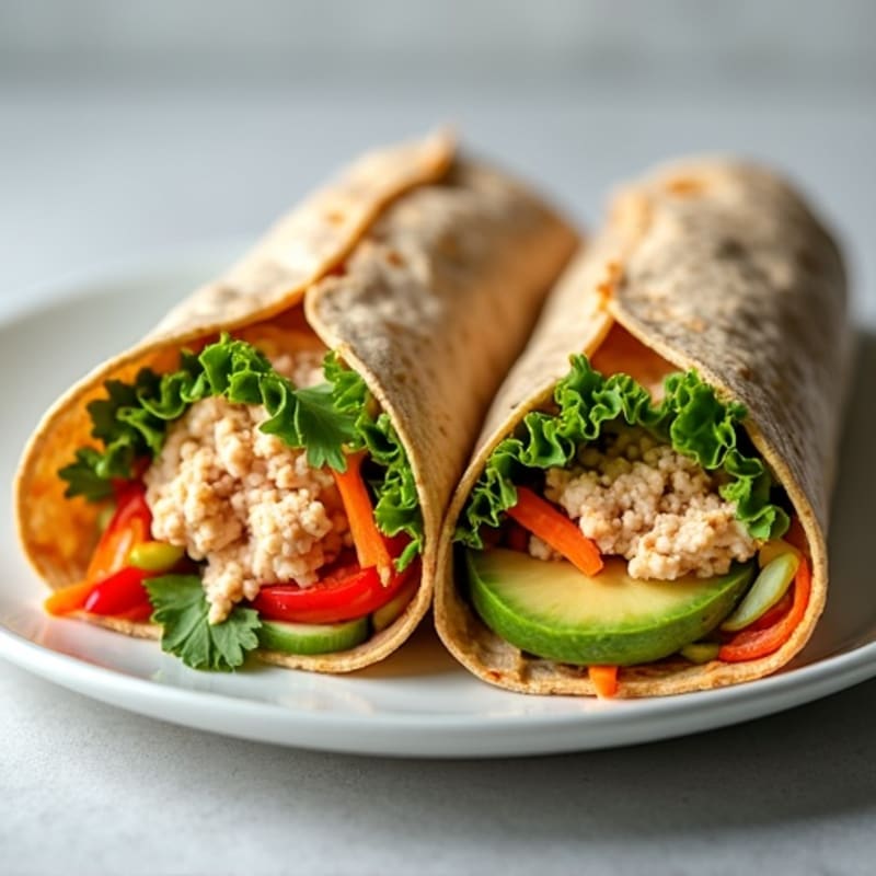 Fresh Spicy Tuna Wraps