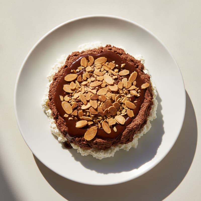 Creamy Cottage Cheese Protein Mousse with Cacao and Almonds