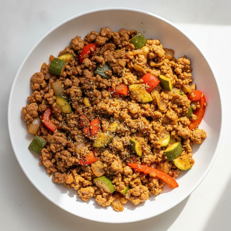 Savory Ground Turkey Skillet