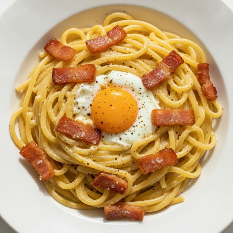 Classic Carbonara with Pancetta and Egg