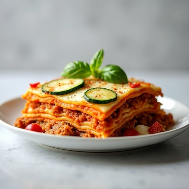 Healthy Lasagna with Lean Ground Turkey