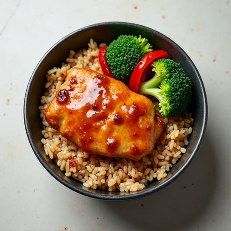 Sticky Ginger-Garlic Teriyaki Chicken Bowl