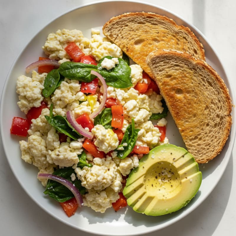 Egg White and Vegetable Scramble