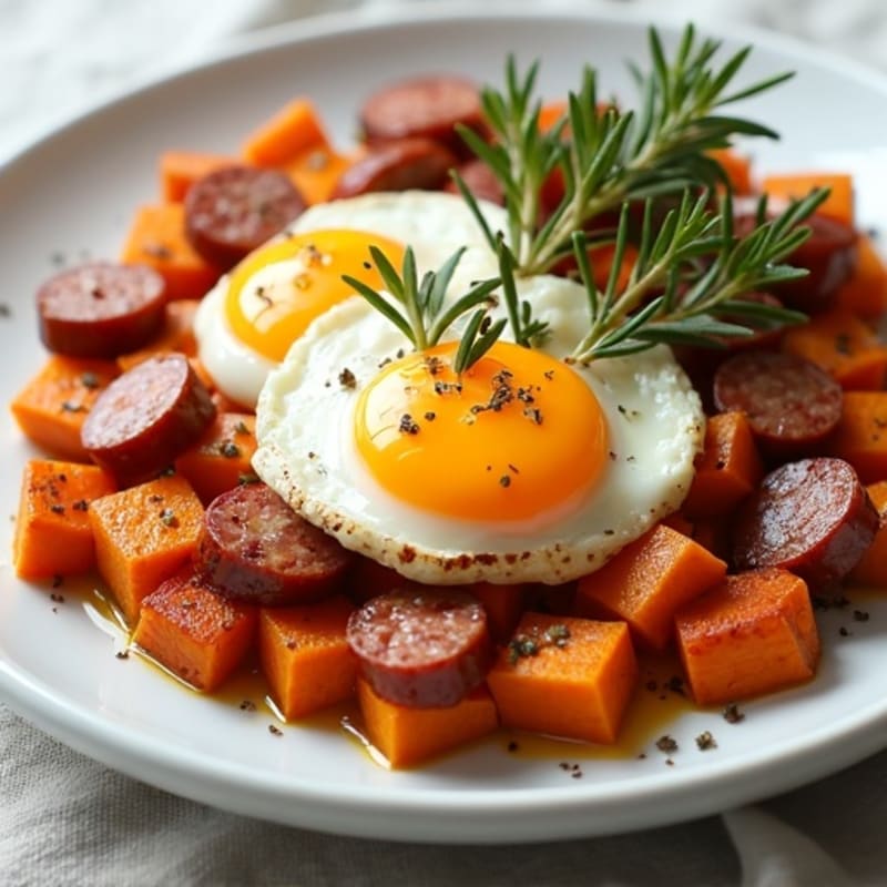 Herb-Roasted Sausage and Sweet Potato Bake