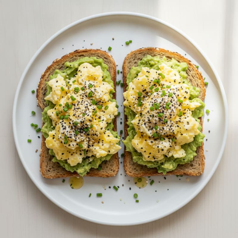 High-Protein Avocado Toast with Everything Bagel Seasoning