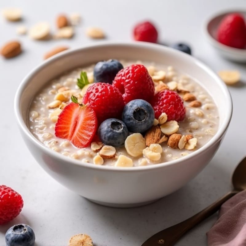 Creamy Berry Nut Oatmeal