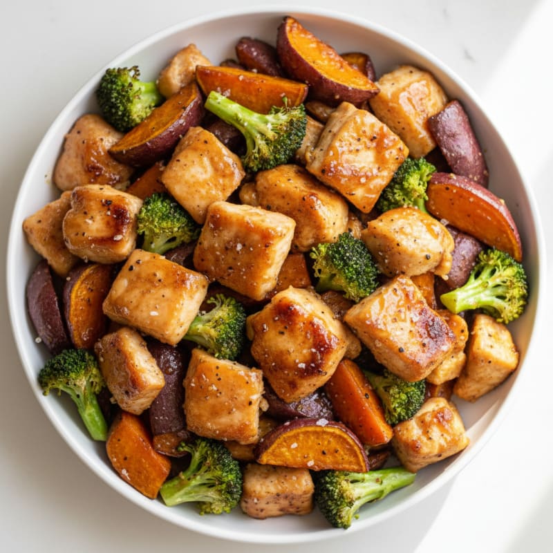 Roasted Purple Sweet Potato with Honey-Lime Glaze