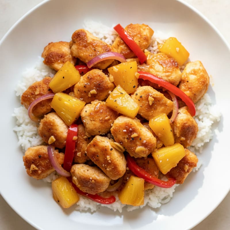 Sweet and Sour Chicken with Pineapple