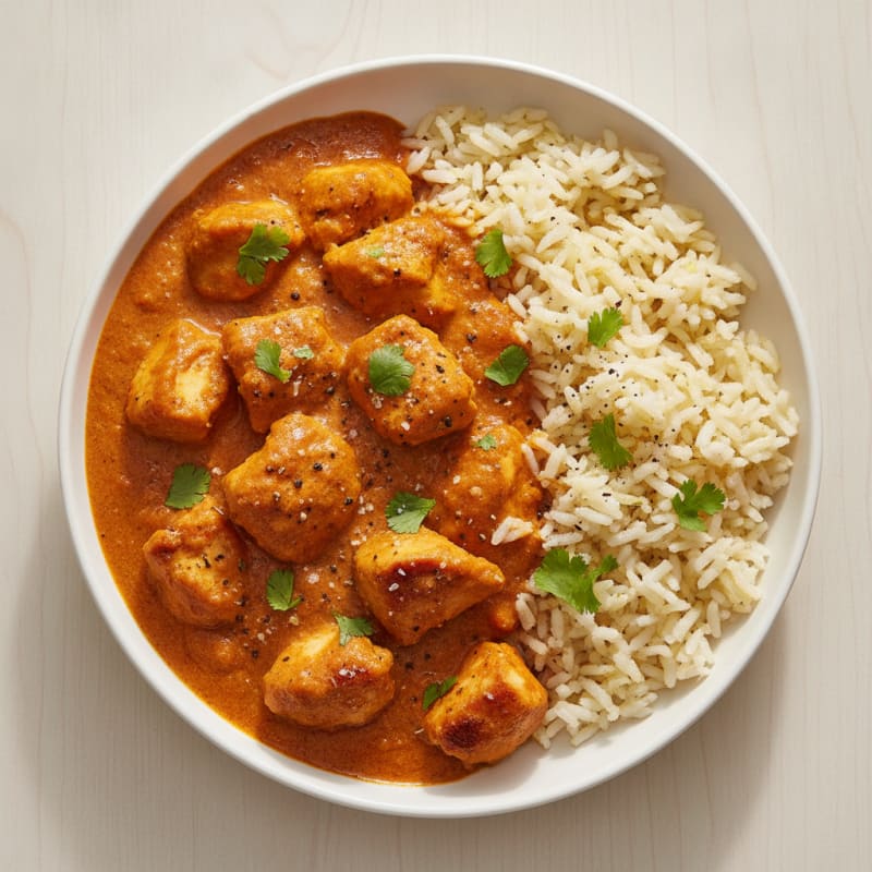 Spiced Butter Chicken with Basmati Rice