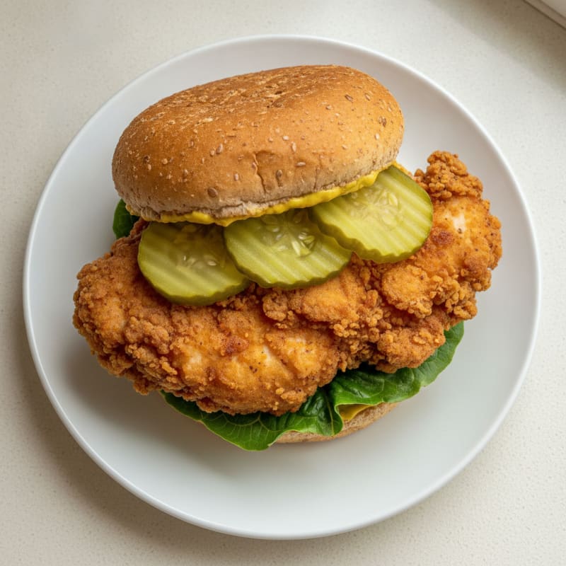 Buttermilk Fried Chicken Sandwich with Pickles