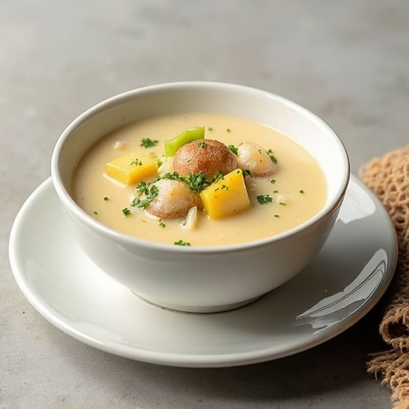 Healthy Creamy Clam Chowder