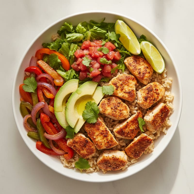 Chicken Taco Rice Bowl