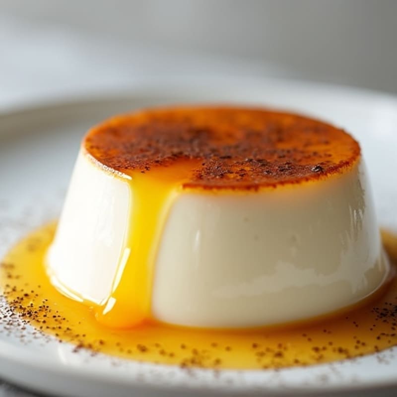 Protein-Packed Vanilla Bean Custard with Caramelized Top