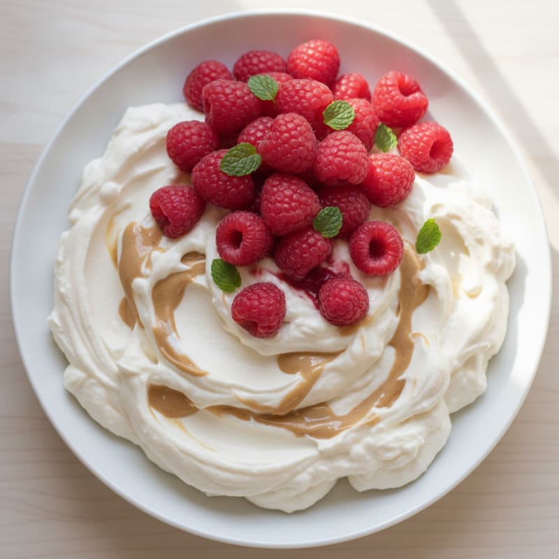 Silky Greek Yogurt Protein Mousse with Berries