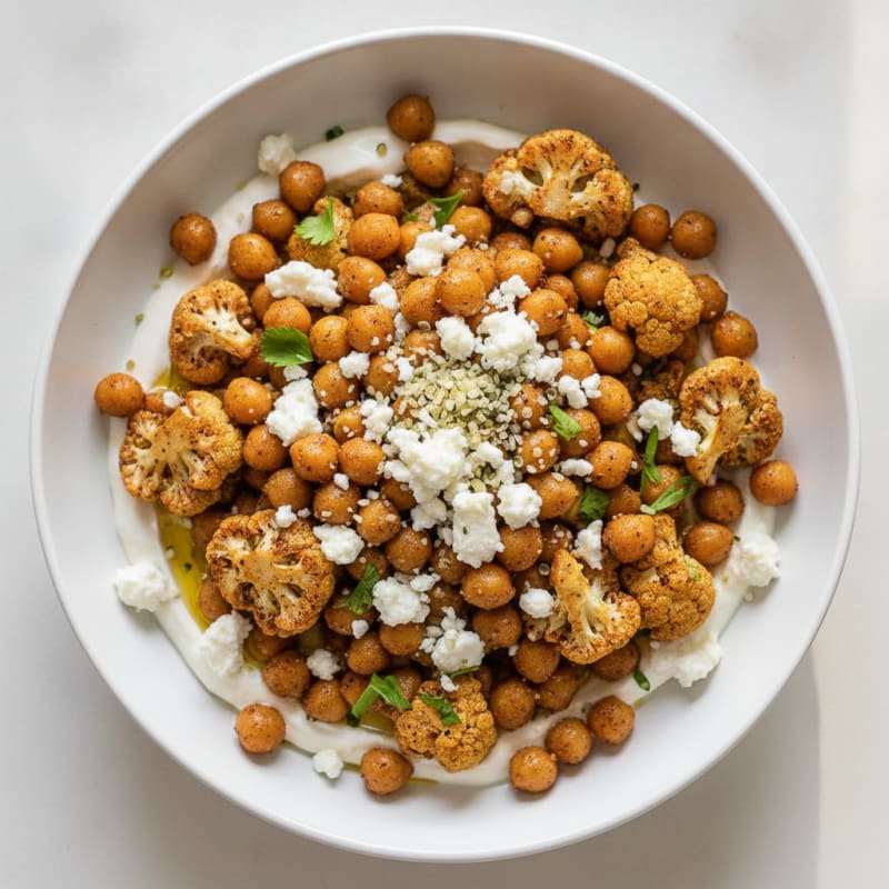 Roasted Vegetable and Chickpea Bowl