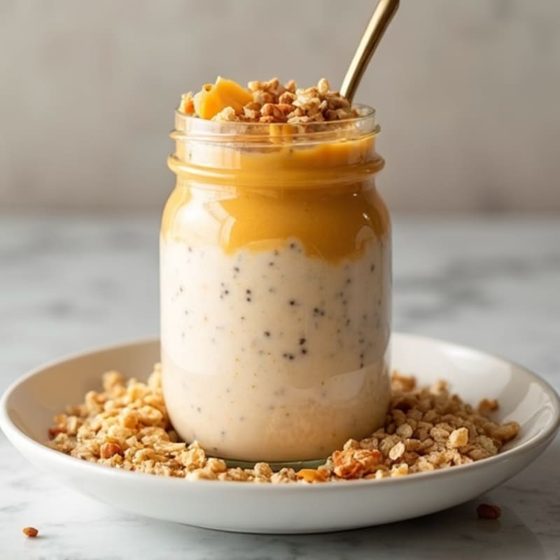 Creamy Protein-Packed Butterscotch Overnight Oats