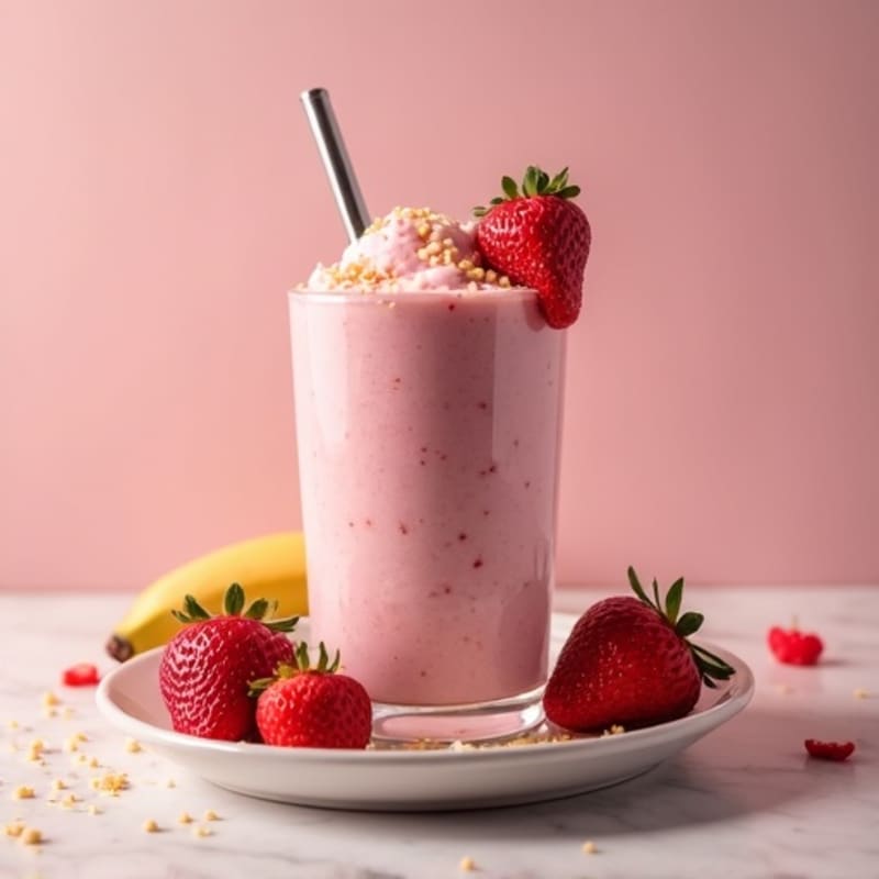 Creamy Strawberry Protein Smoothie