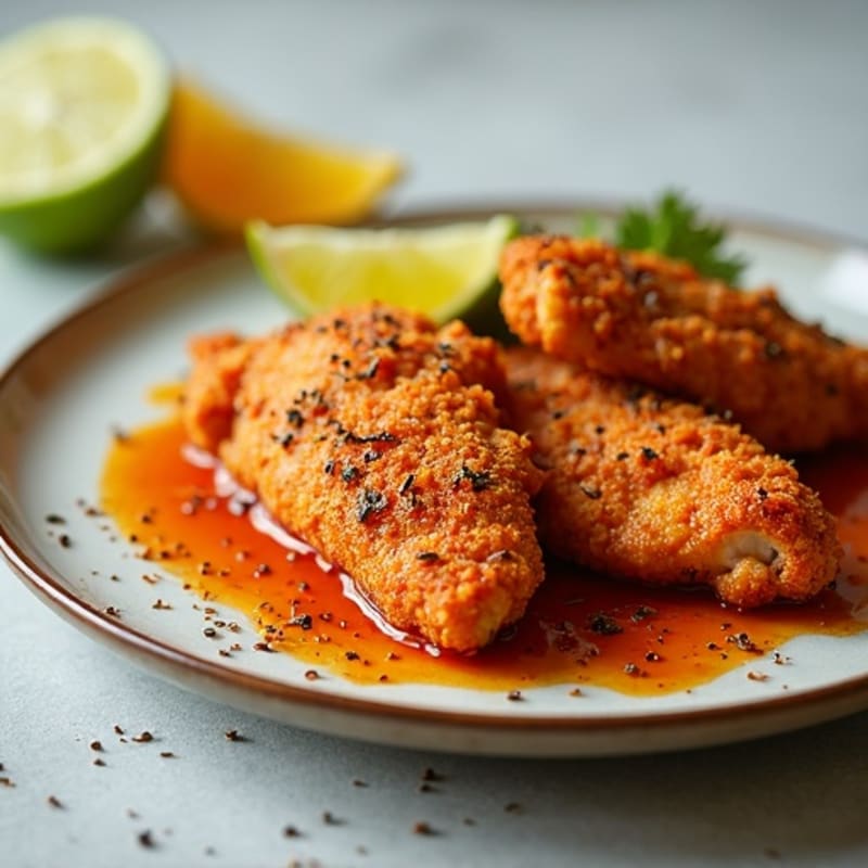 Crispy Chicken with Sweet and Spicy Glaze
