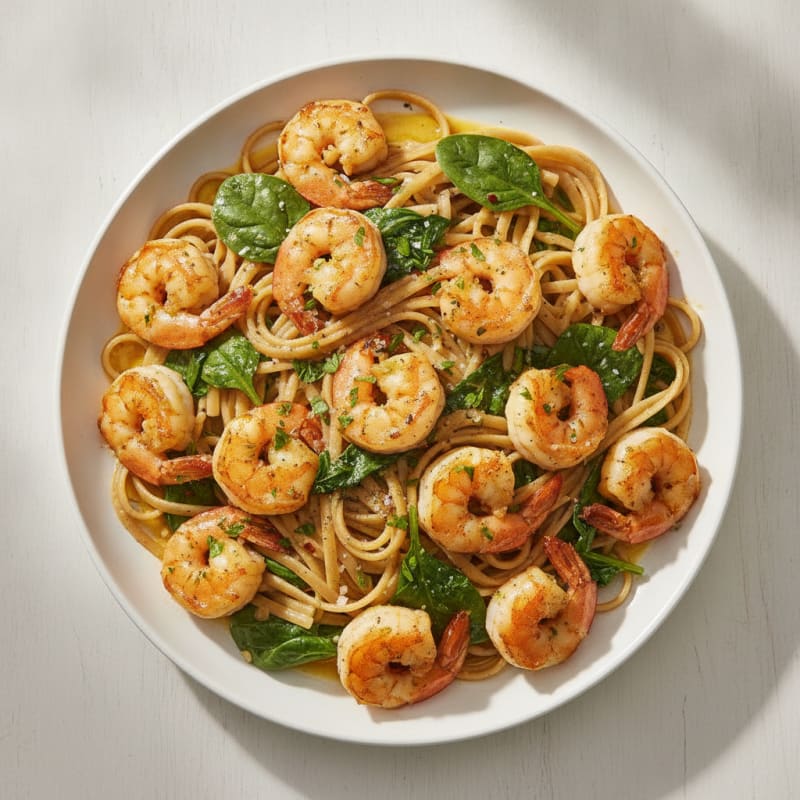 Garlic Shrimp Scampi with Linguine