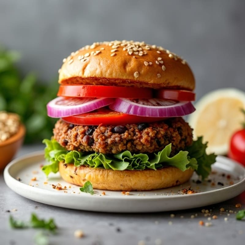 Smoky Southwest Black Bean Quinoa Burgers