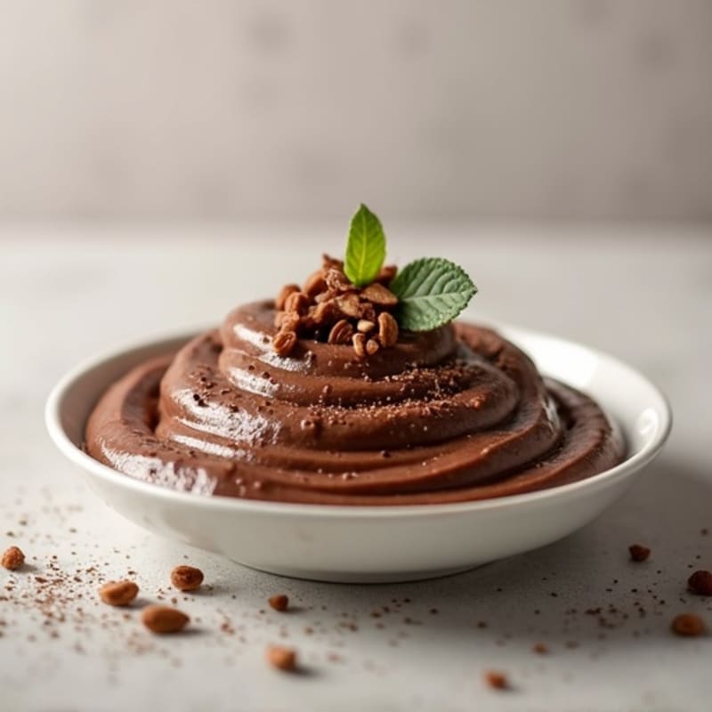 Silky Chocolate Protein Pudding with Greek Yogurt