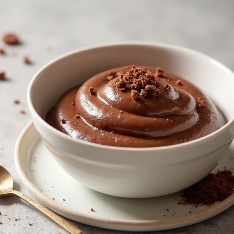Silky Chocolate Protein Pudding with Greek Yogurt
