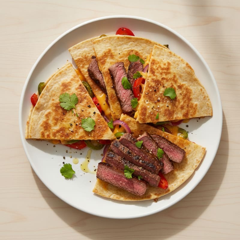 Seared Steak & Pepper Quesadillas