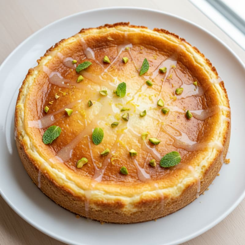 Silky Greek Yogurt Protein Cheesecake