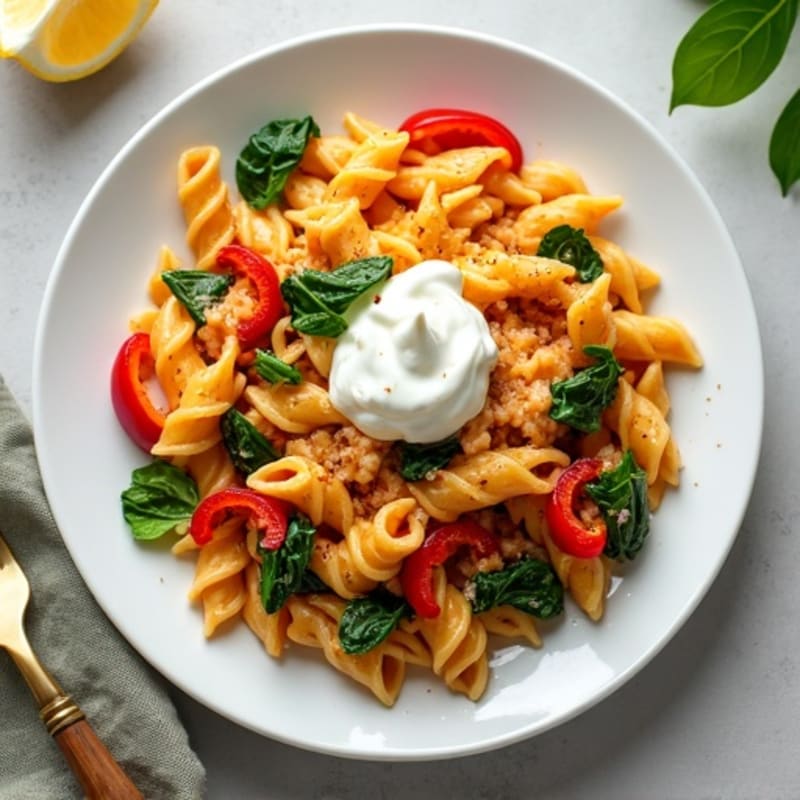 Healthy Creamy Spicy Cajun Chicken Pasta
