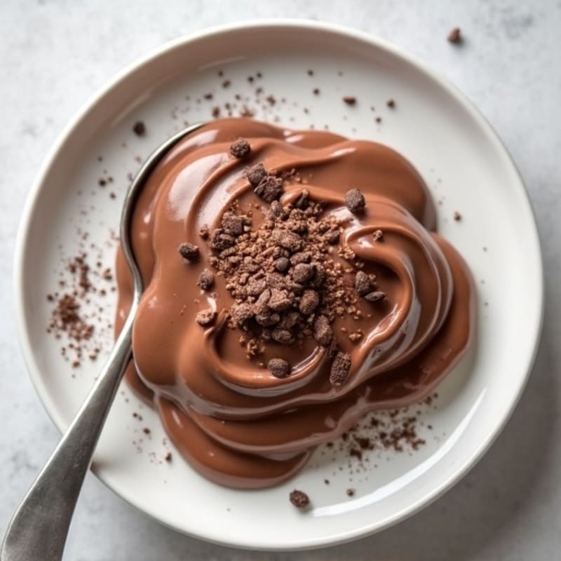 Silky Chocolate Protein Pudding with Greek Yogurt