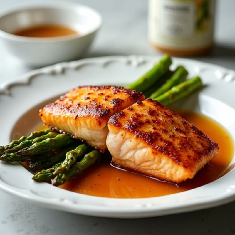 Crispy Teriyaki Salmon with Roasted Asparagus