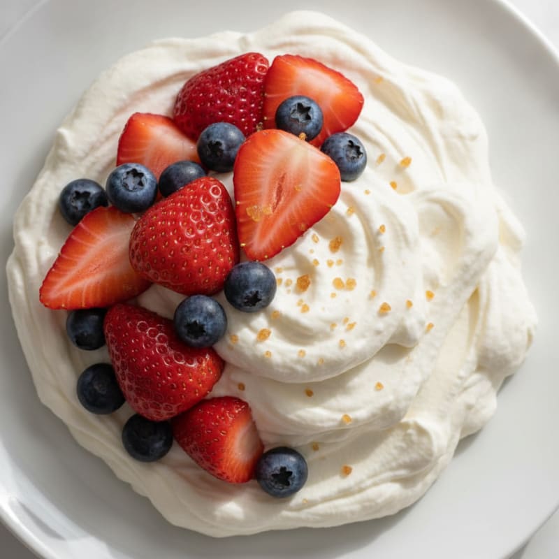 Greek Yogurt Protein Mousse with Fresh Berries