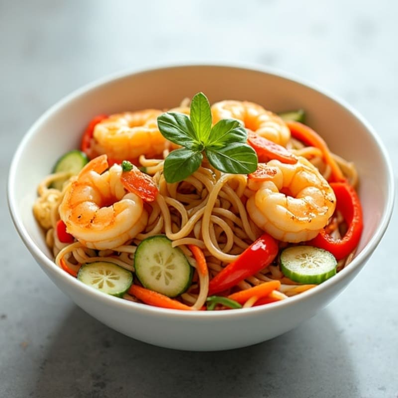 Citrus-Ginger Shrimp Noodle Bowl