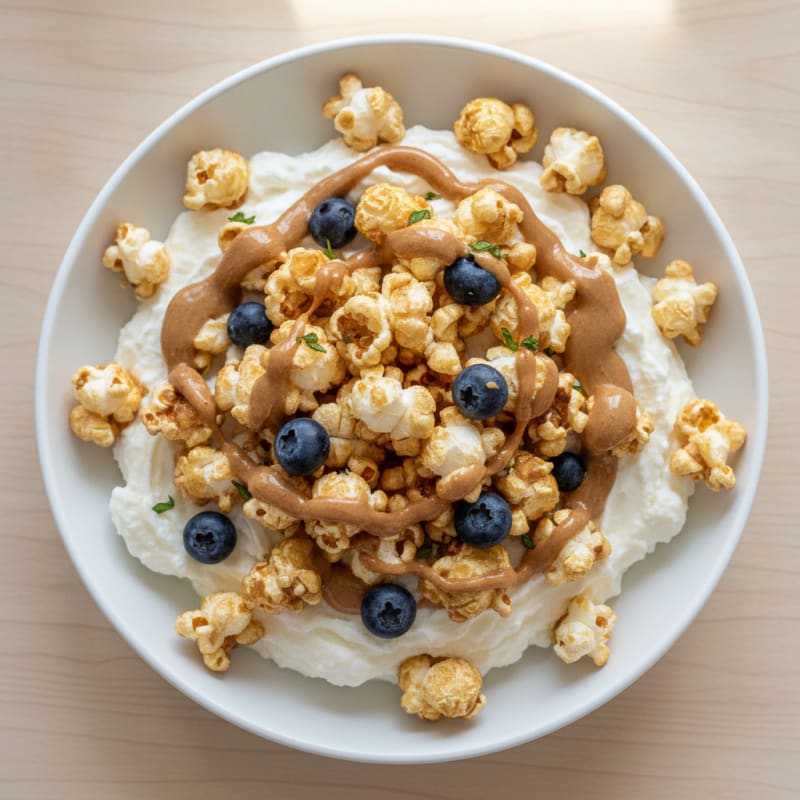 Protein Popcorn Yogurt Bowl