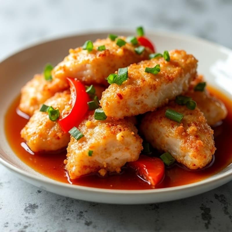Crispy Baked Sweet and Sour Chicken
