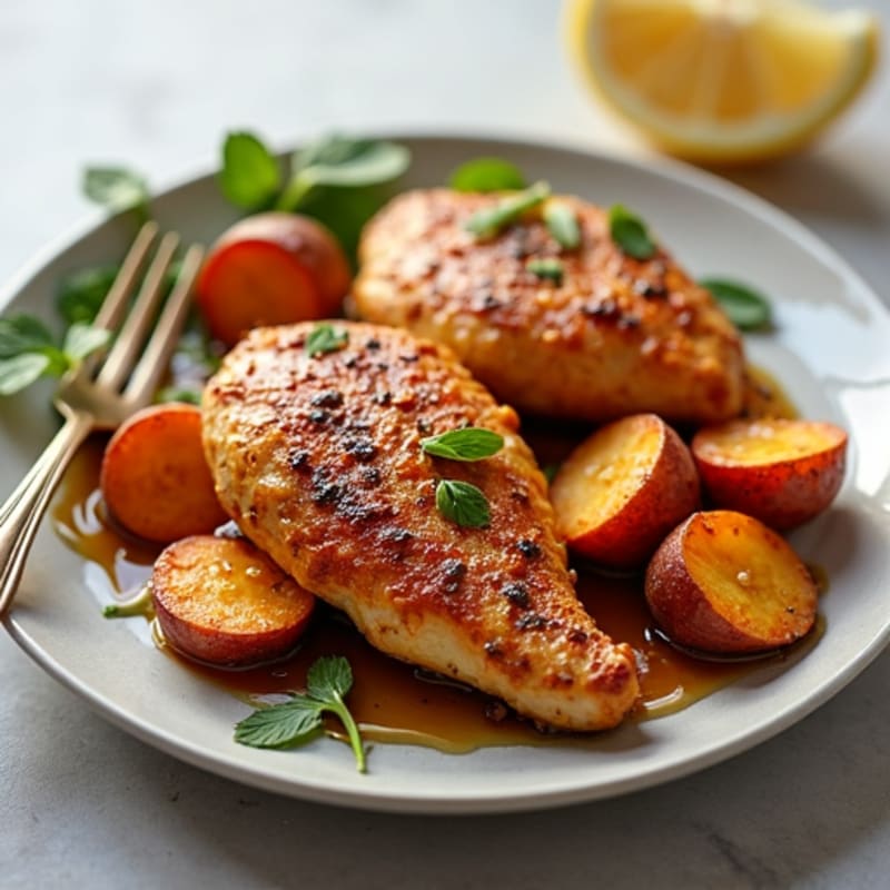 Honey-Glazed Sweet Potato Chicken Skillet