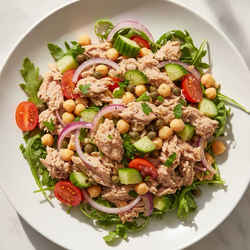 Mediterranean Tuna Salad with Capers