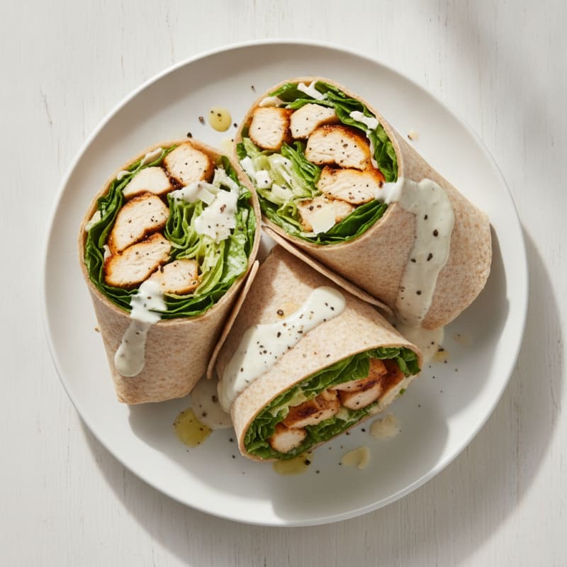 Grilled Chicken Caesar Salad Wrap