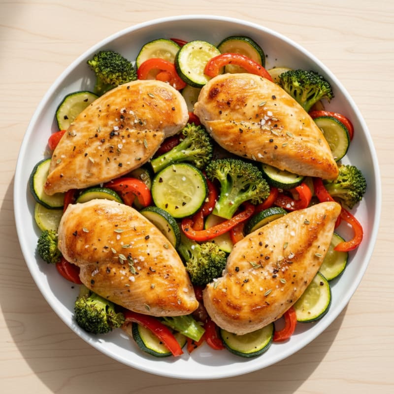 Sheet Pan Lemon Herb Chicken and Veggies