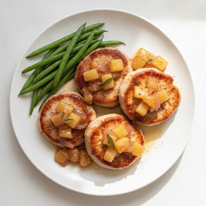 Pan-Seared Pork Medallions with Apple Chutney
