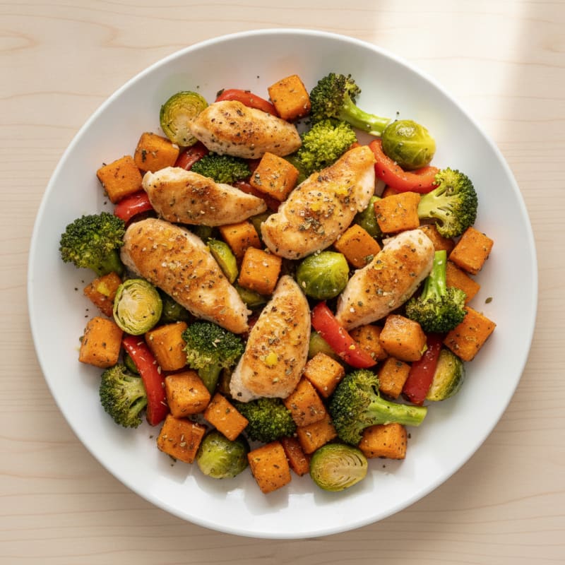 Sheet Pan Lemon Herb Chicken and Veggies