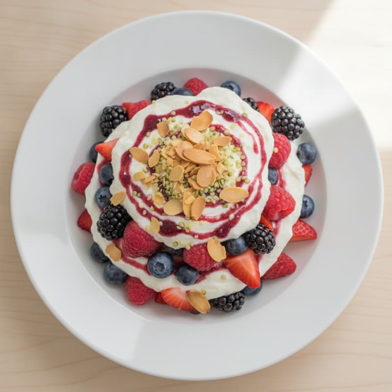 Creamy Greek Yogurt and Mixed Berry Protein Parfait