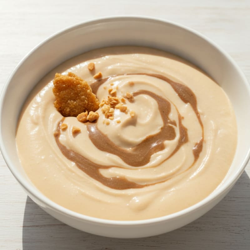 Creamy Vegan Protein Pudding with Almond Butter